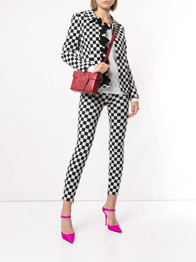 Moschino check print skinny trousers outlook