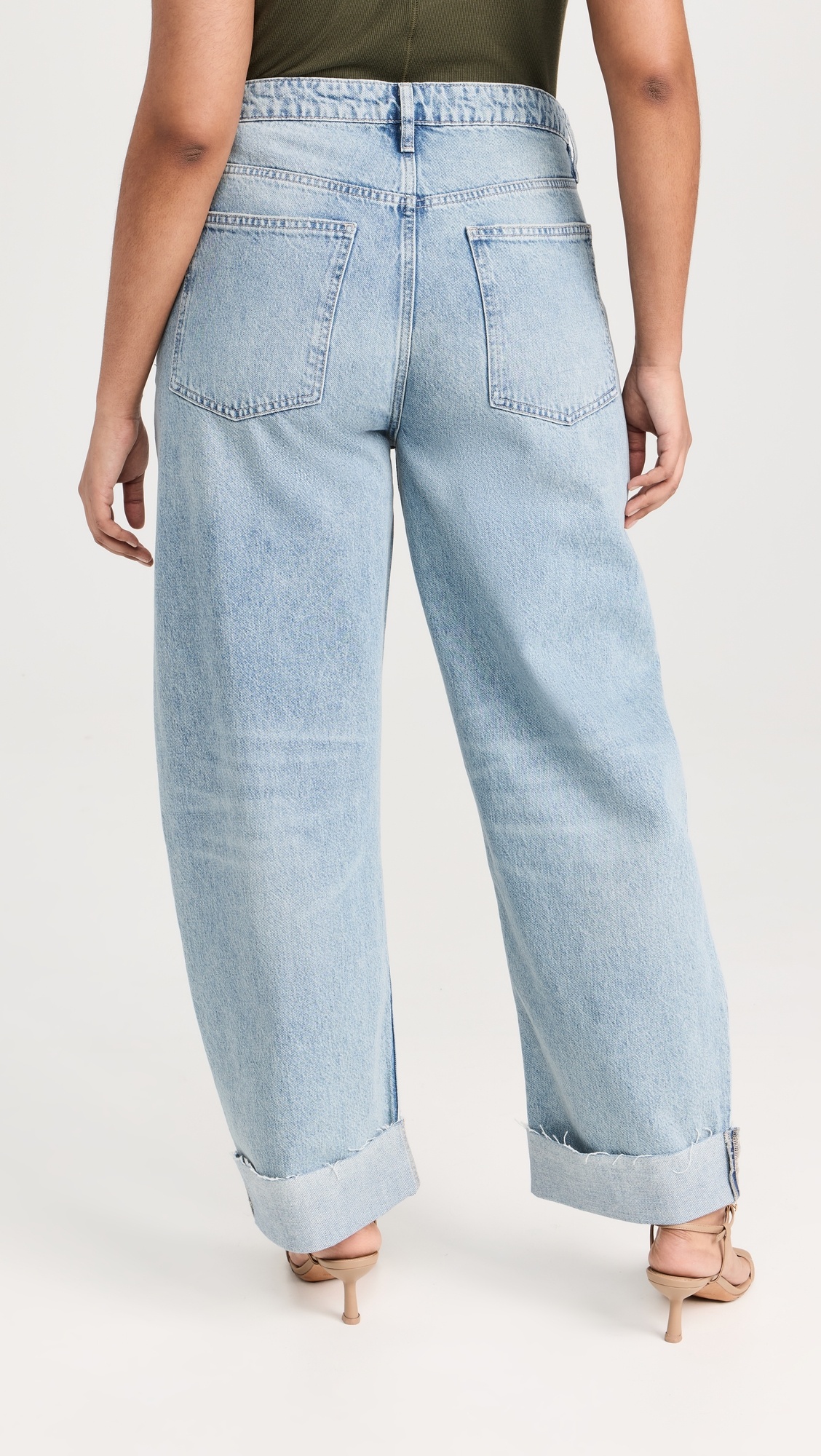 Long Barrel Raw Cuff Jeans - 8