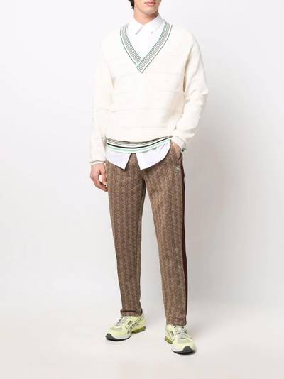 LACOSTE monogram-pattern trousers outlook