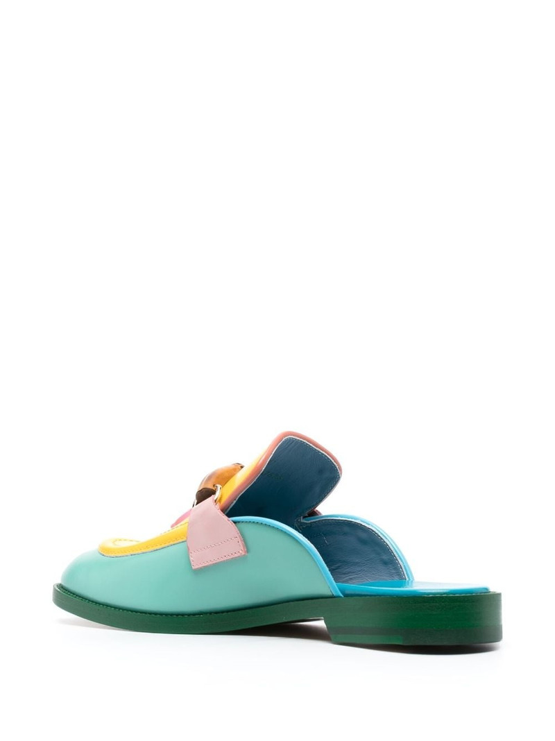 Rainbow Monogram Memphis mules 3