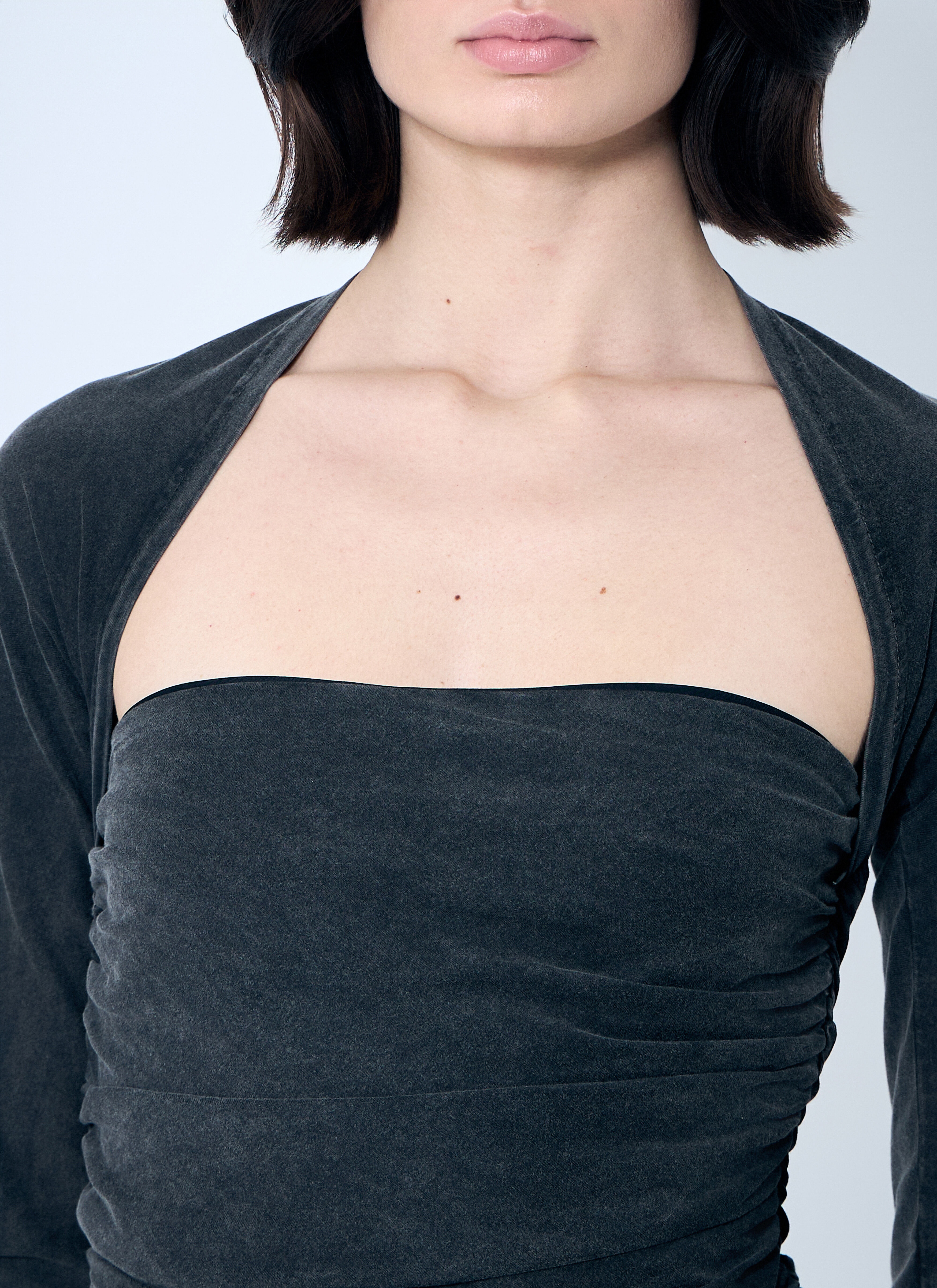 Ruched Square Neck Top - 5