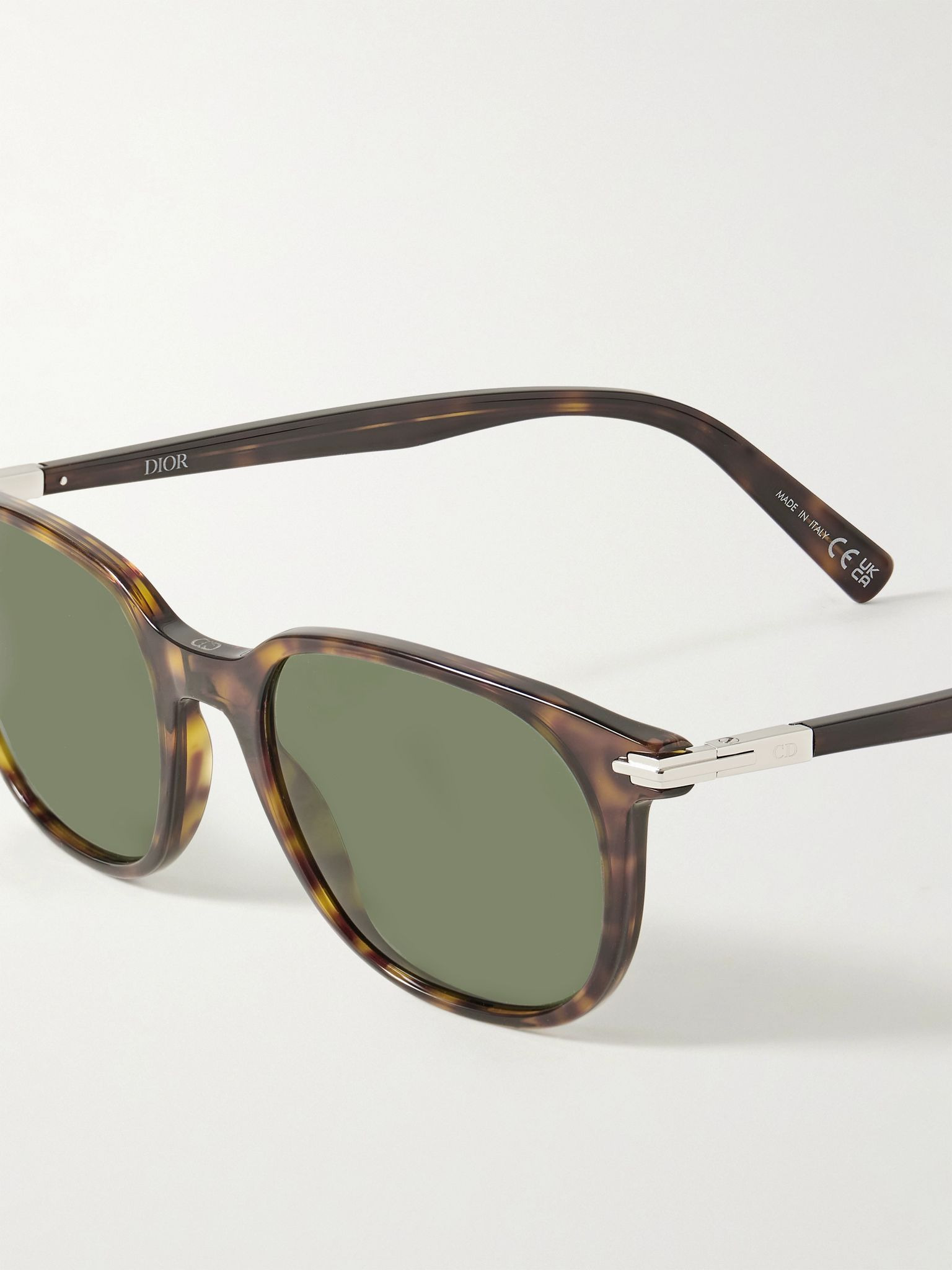 DiorBlackSuit S12I Square-Frame Tortoiseshell Acetate Sunglasses Tortoiseshell - 3