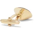 Gold-Plated and Obsidian Cufflinks - 6