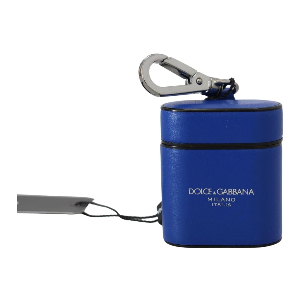 FASHIONABLE BLUE LEATHER AIRPODS CASE - 1