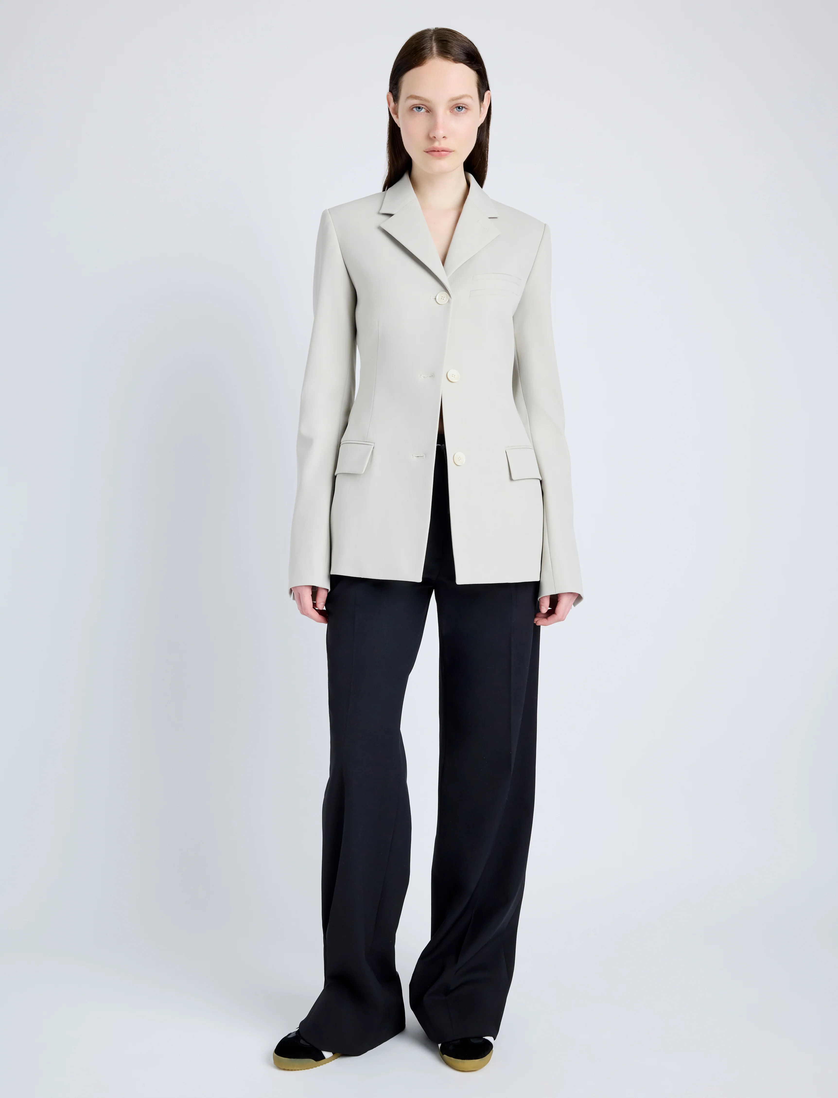 Lark Blazer in Wool Gabardine Suiting - 3