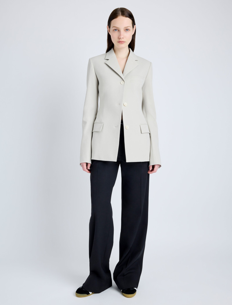 Proenza Schouler Lark Blazer in Wool Gabardine Suiting outlook
