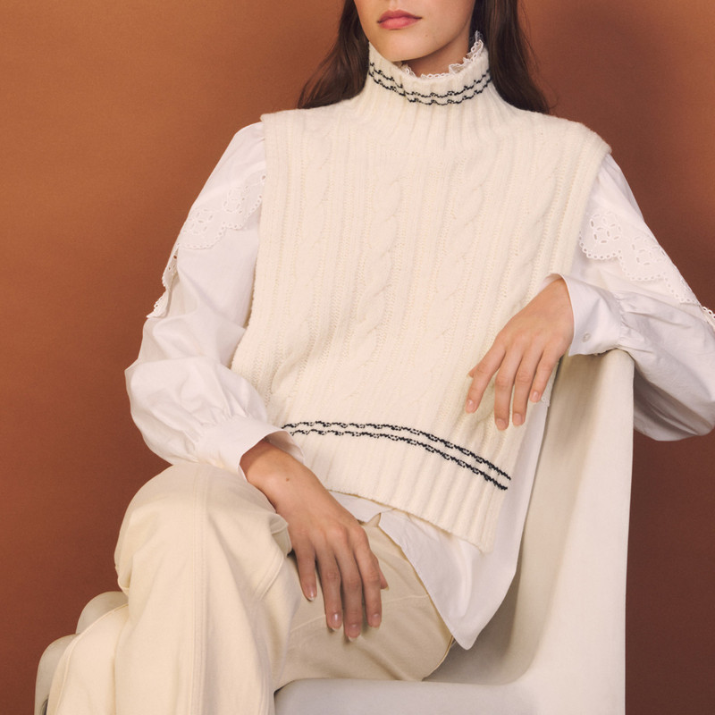 Sandro Roll neck scarf outlook