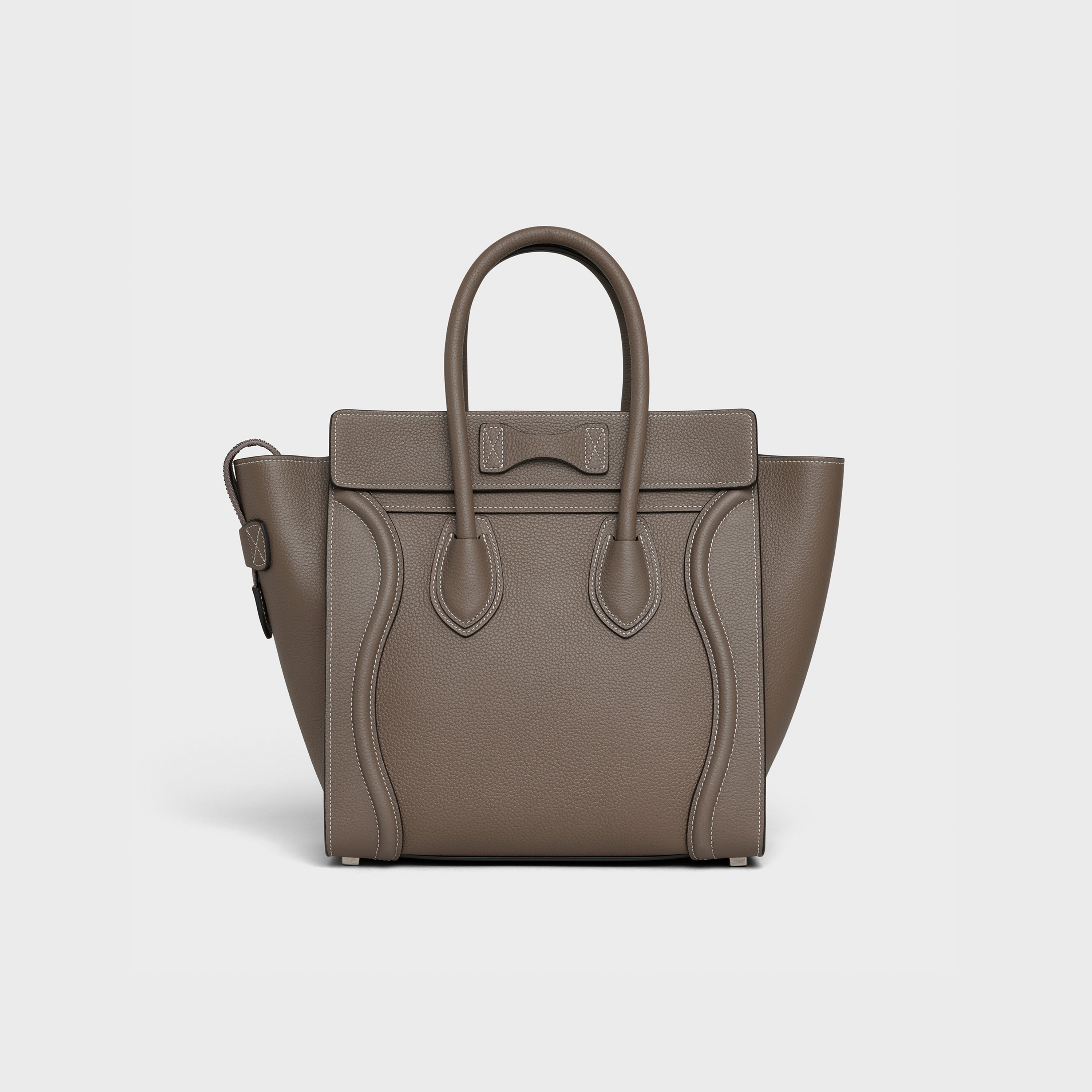 Micro Luggage handbag in drummed calfskin - 3