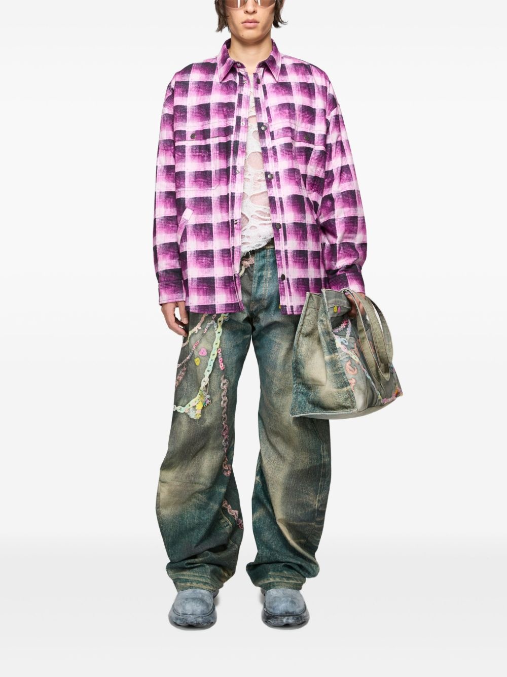 checked shirt - 2