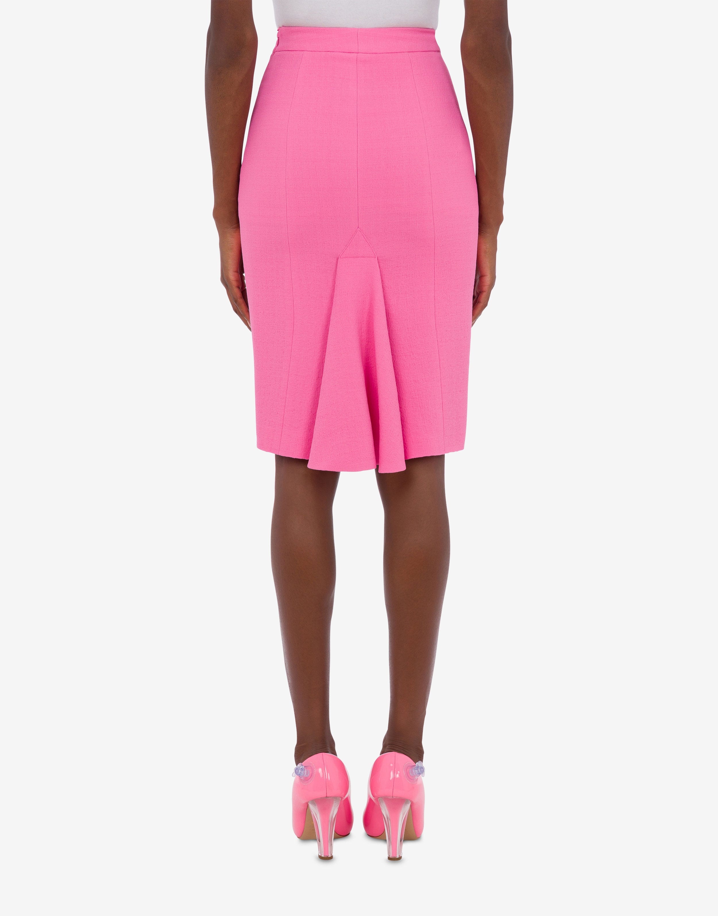STRETCH VISCOSE CRÊPE SKIRT - 3
