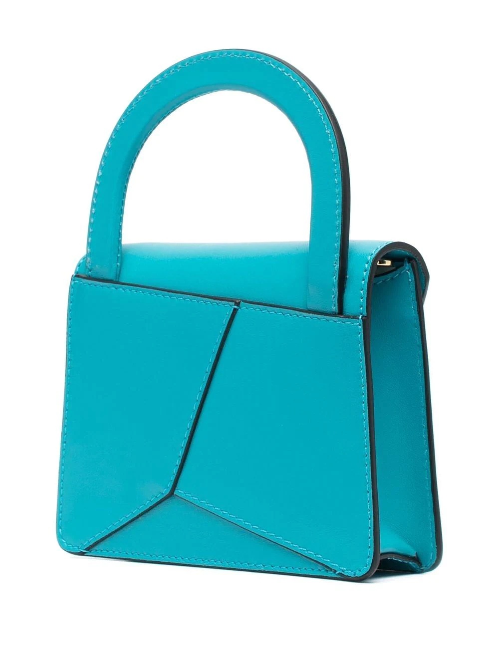 asymmetrical leather mini bag - 3
