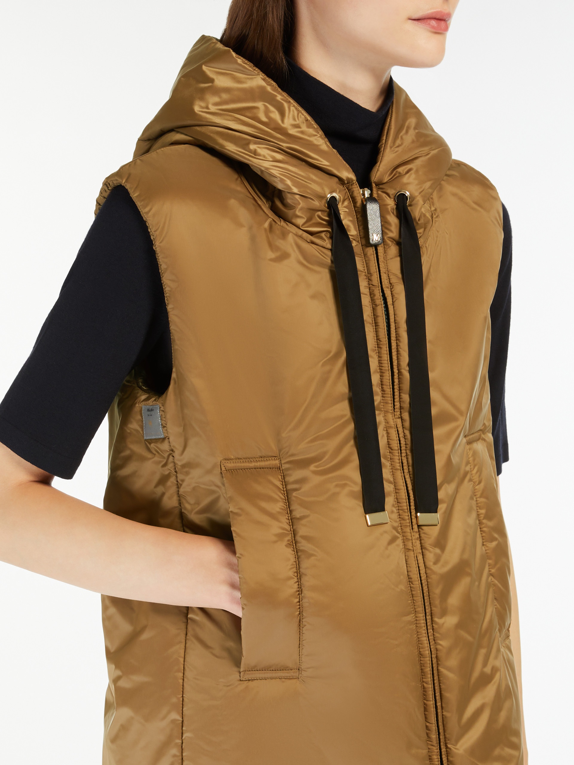 GREENGO Water-repellent canvas hooded gilet - 5