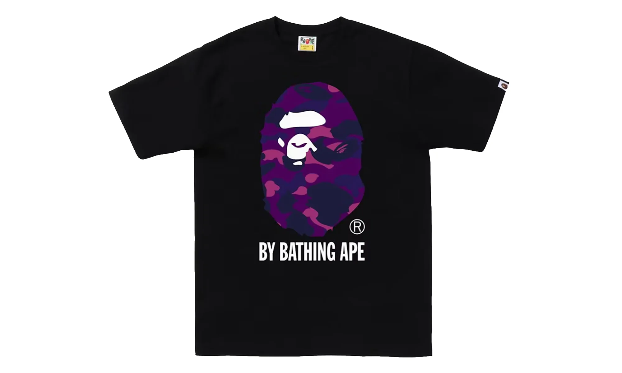 Color Camo By Bathing Ape Tee (FW22) "Black / Purple" 1K80 110 019 BLACK PURPLE - 1
