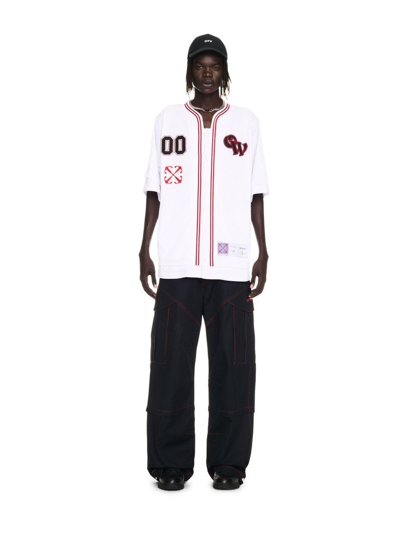 Off-White Gothic Logo Hybr Baseball Shi outlook