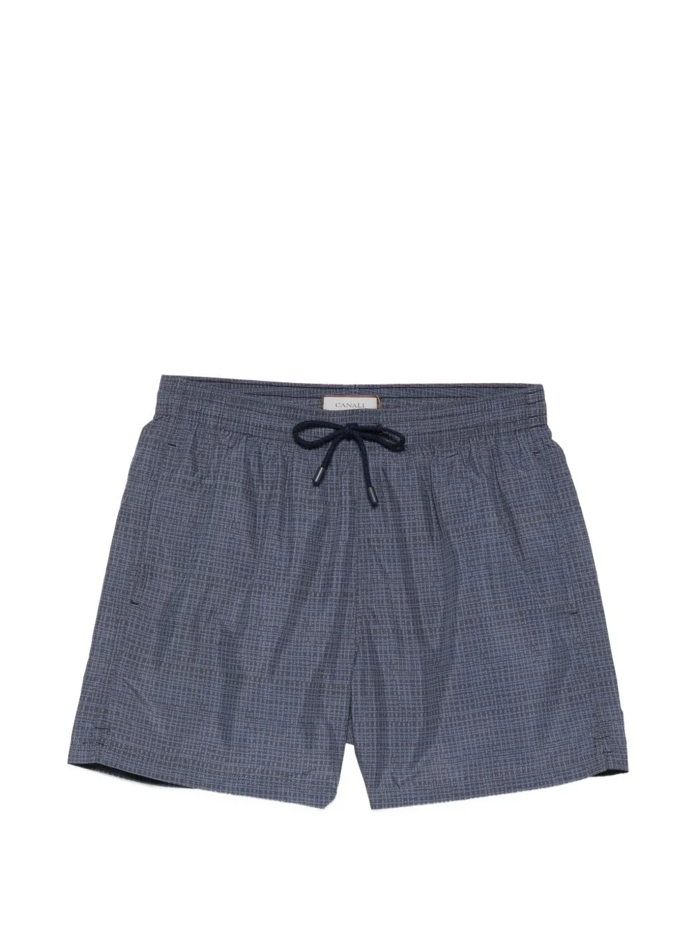 drawstring patterned swim shorts - 1