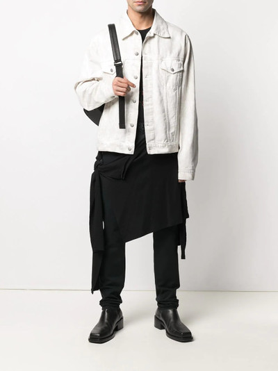 Raf Simons drape panelled chinos outlook