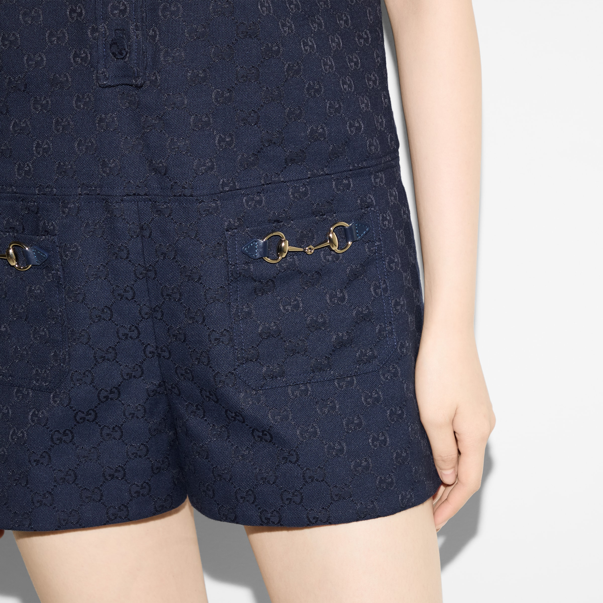 GG canvas jumpsuit with Horsebit - 5