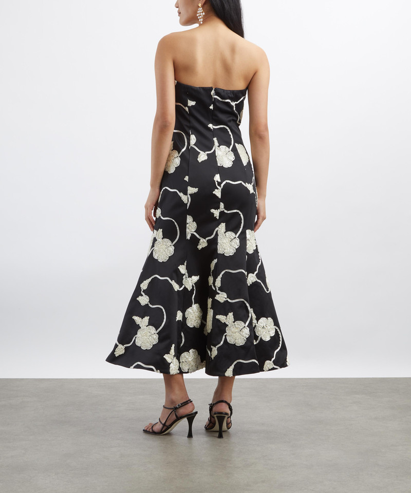 3D Flower Midi Dress 4