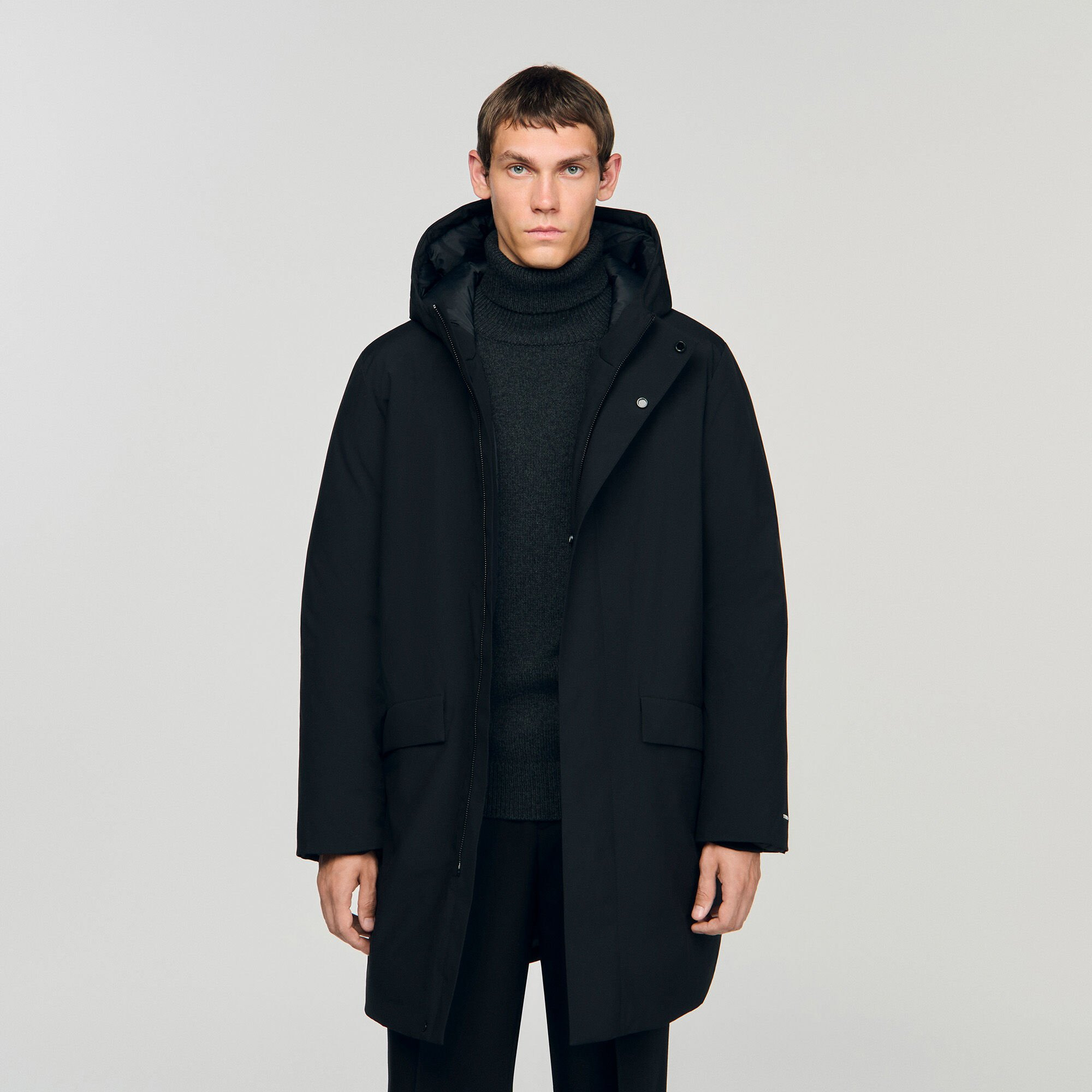 HOODED PARKA WITH ZIP - 4