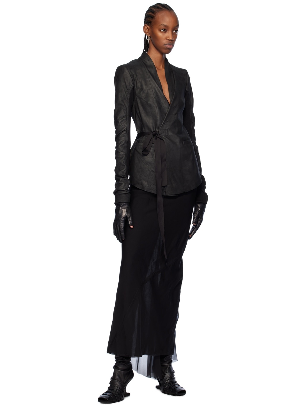 Black Long Coda Maxi Skirt - 4