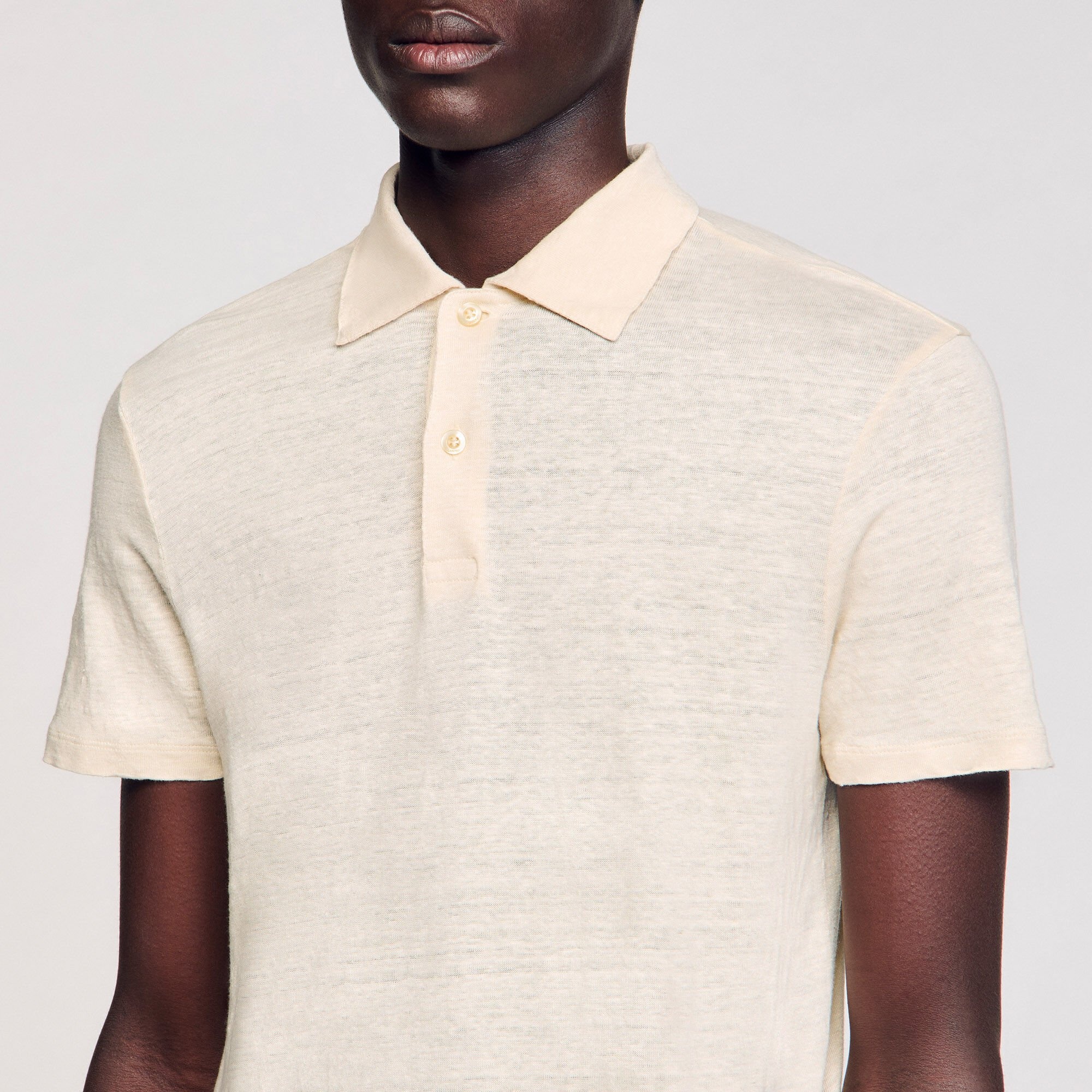 LINEN POLO SHIRT - 3