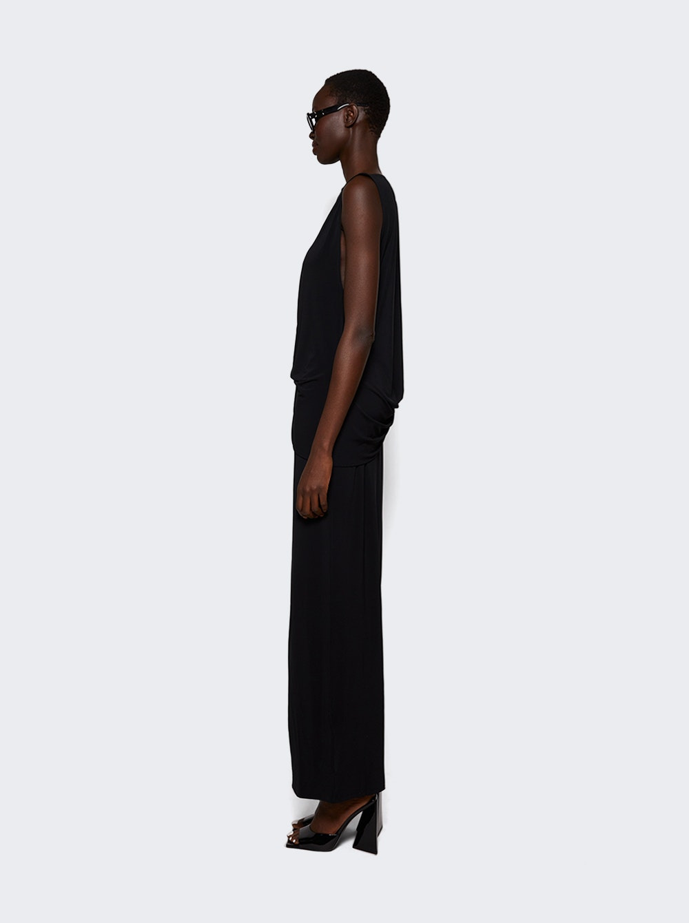Peplo Long Dress Black - 3