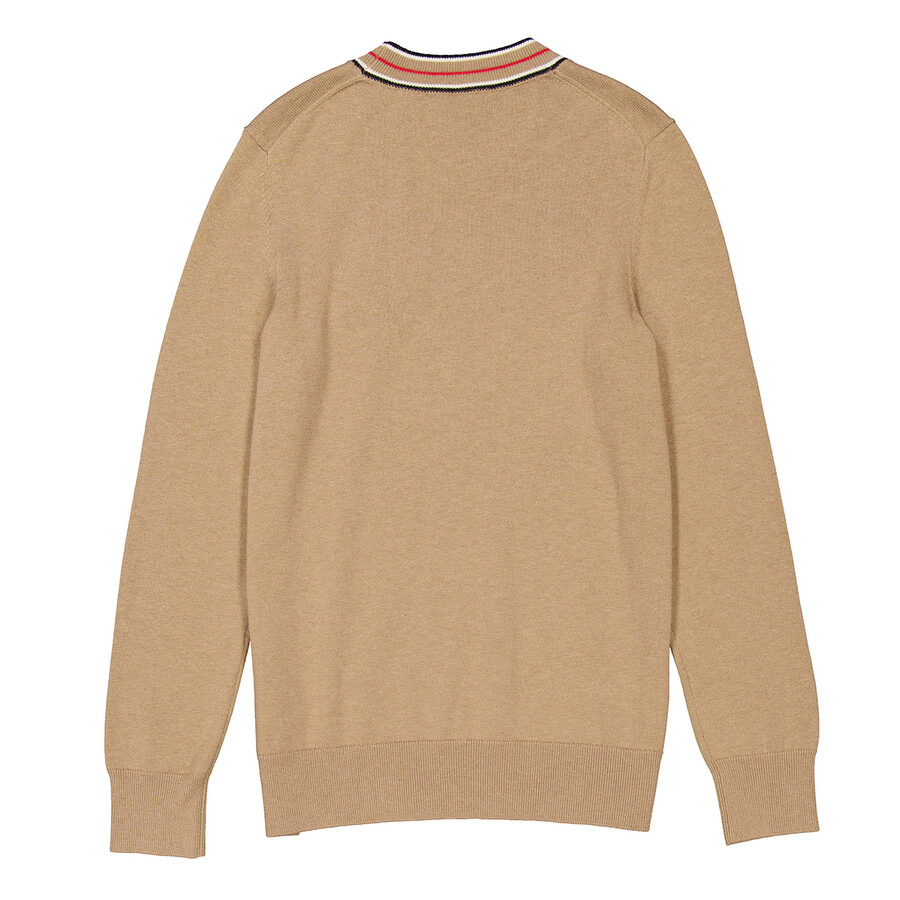 Burberry Striped Detailed Crewneck Cashmere Jumper - 7