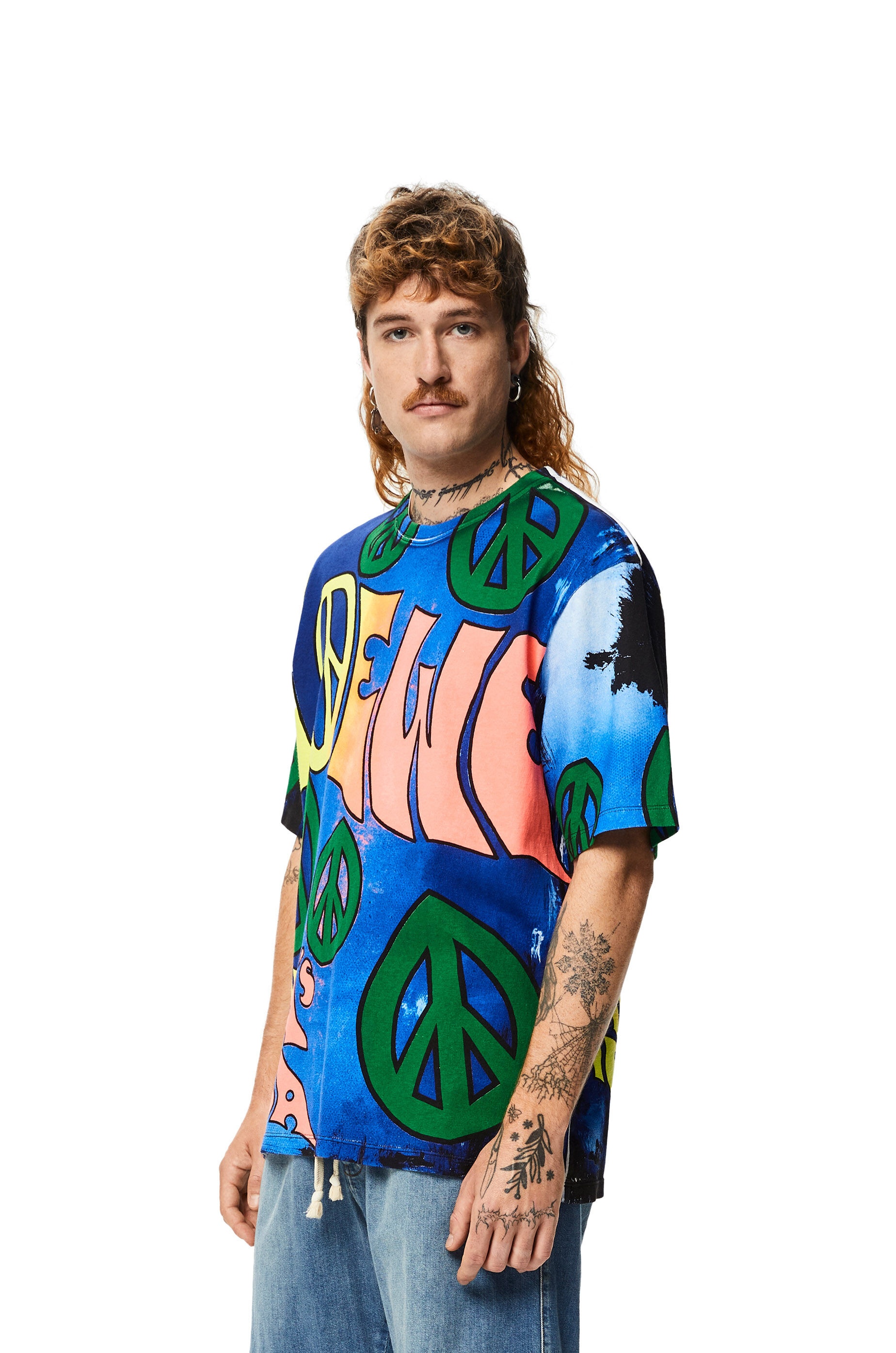Paula's peace print T-shirt in cotton - 3