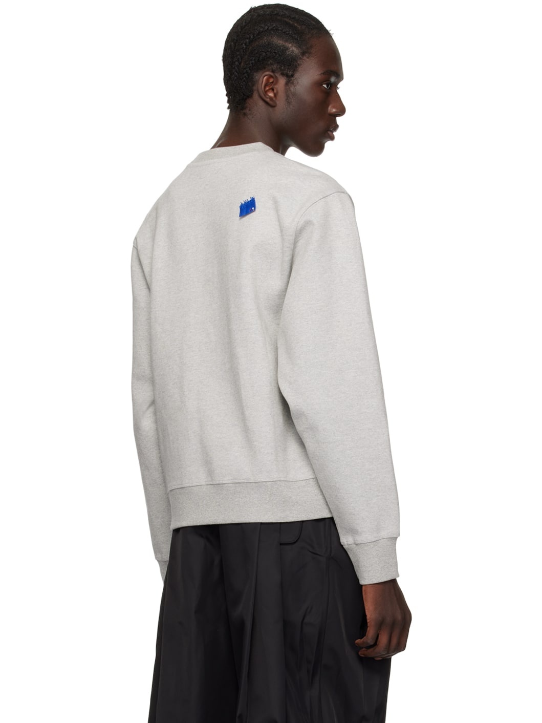 Gray Crystal-Cut Sweatshirt - 3