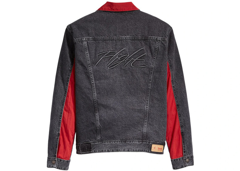Jordan Air Jordan x Levis Reversible Trucker Jacket Black/Red outlook