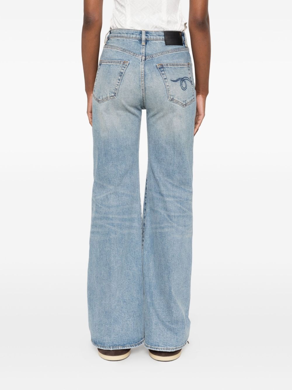 logo-patch jeans - 4