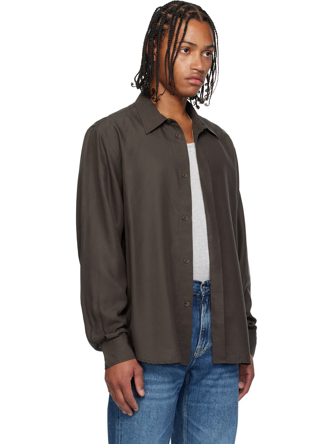 Brown Evening Shirt - 2