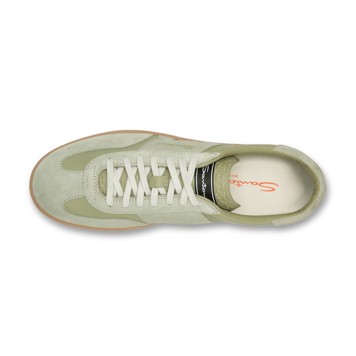Men's light green leather and suede DBS Oly sneaker - 4