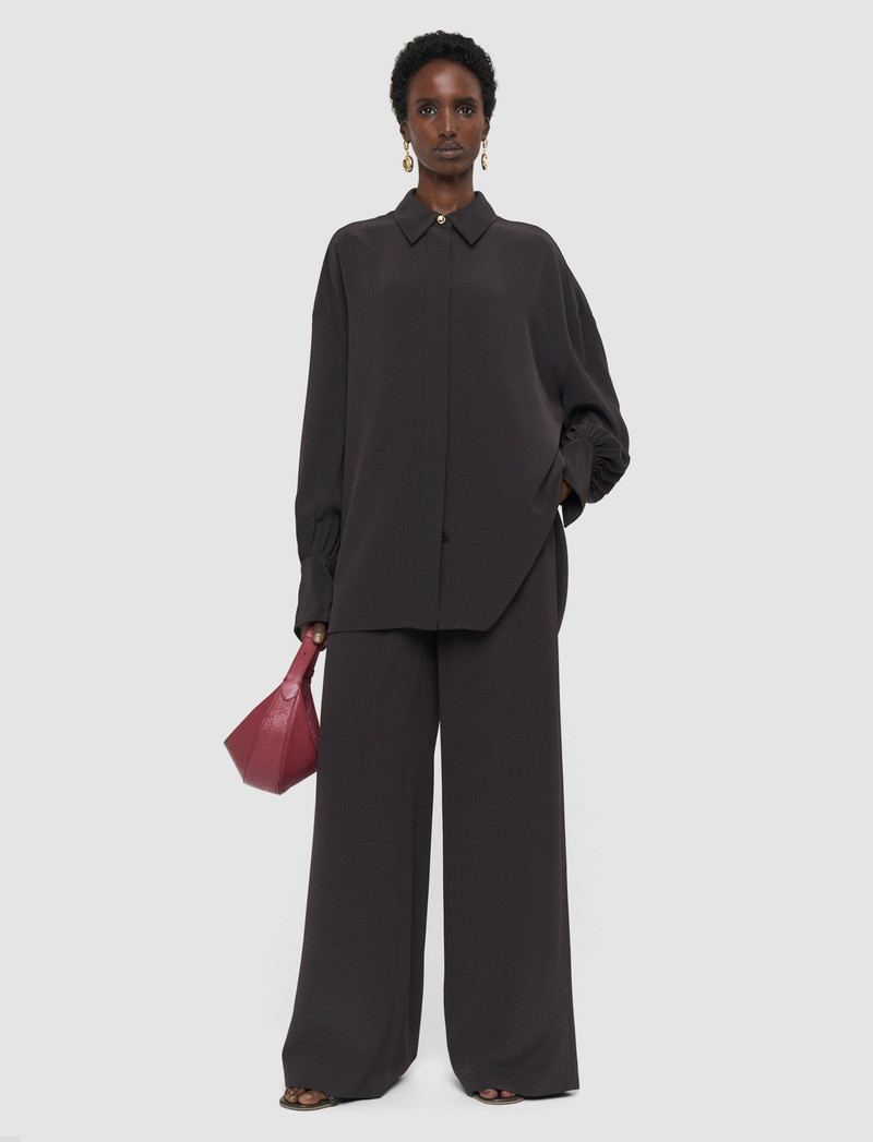 JOSEPH Camilia Satin Twill Blouse outlook