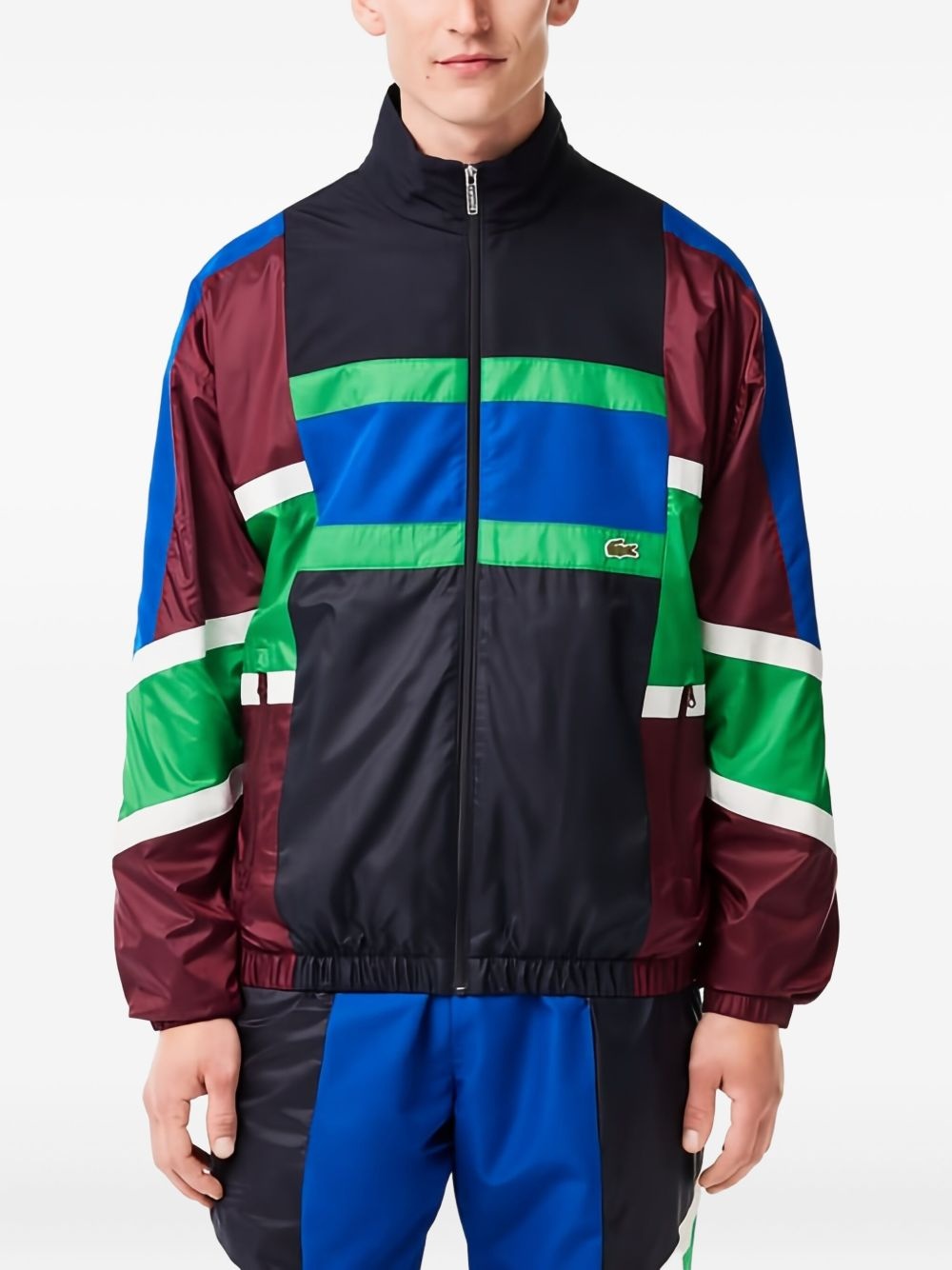 colour-block track jacket - 2