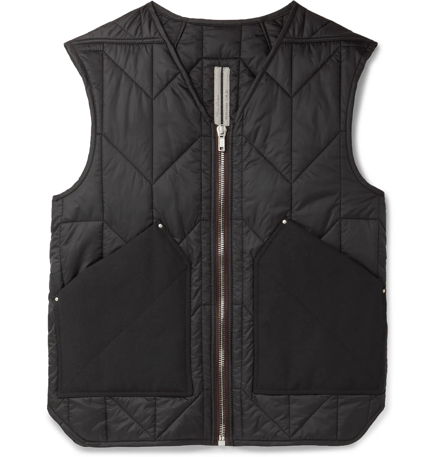 Slim-Fit Canvas-Trimmed Quilted Padded Shell Gilet - 1