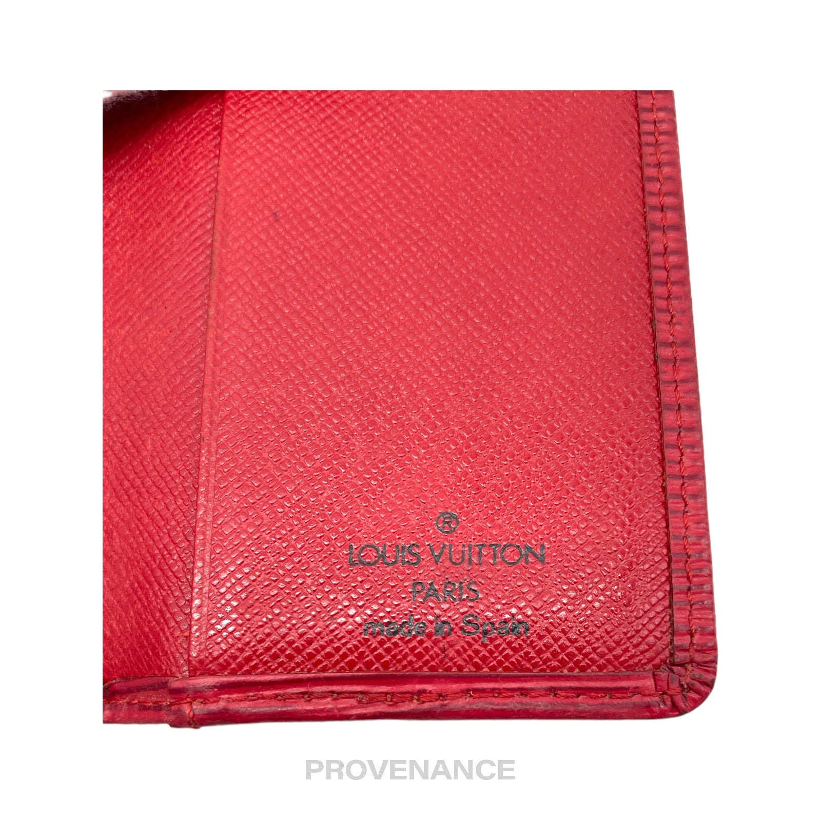 Louis Vuitton Pocket Organizer Wallet - Red Epi Leather - 8
