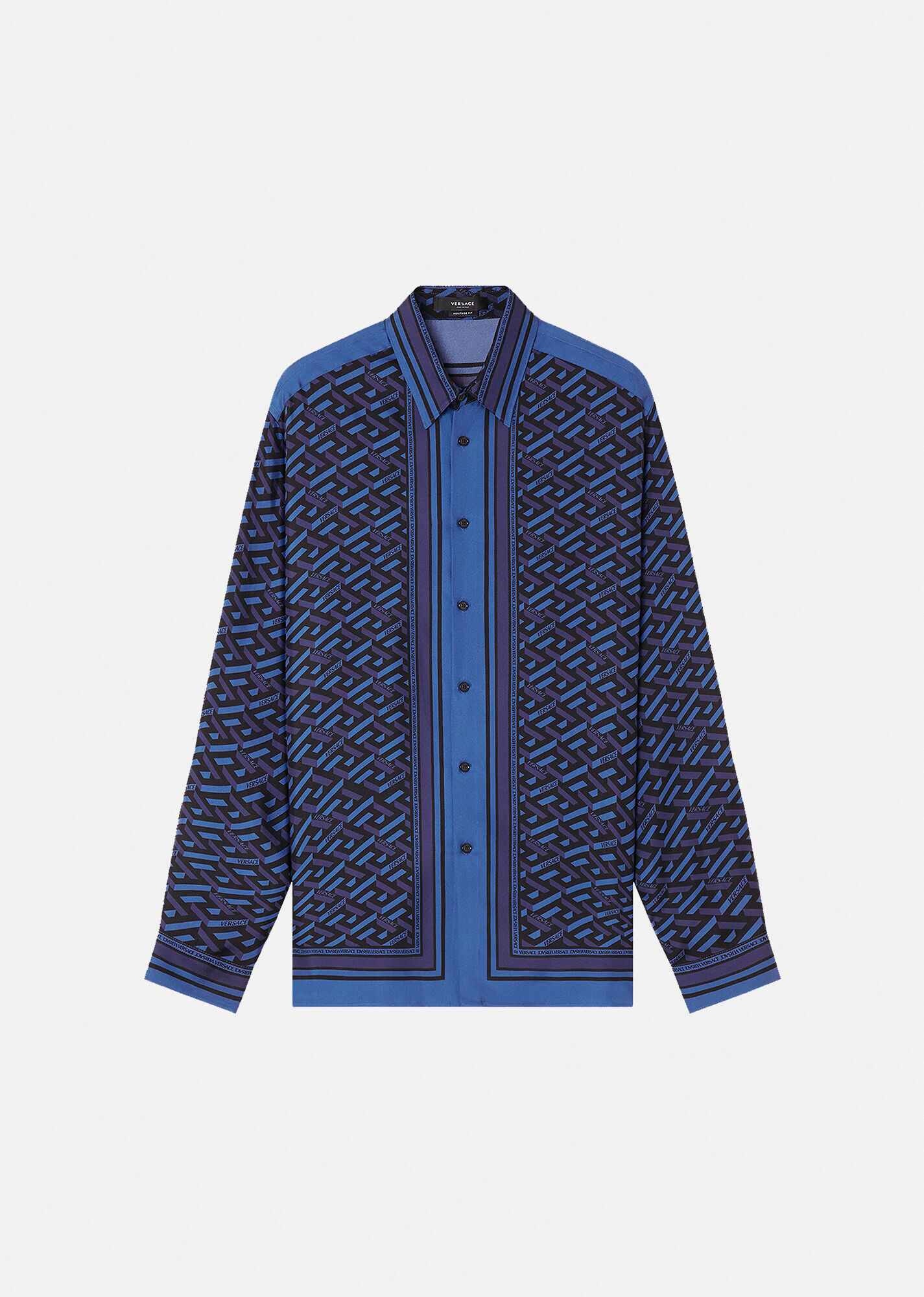 Medusa Tag Silk Shirt in Heritage Fit - 1