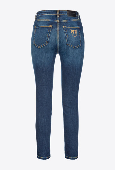 PINKO SKINNY STRETCH DENIM JEANS WITH EMBROIDERY ON THE BACK outlook