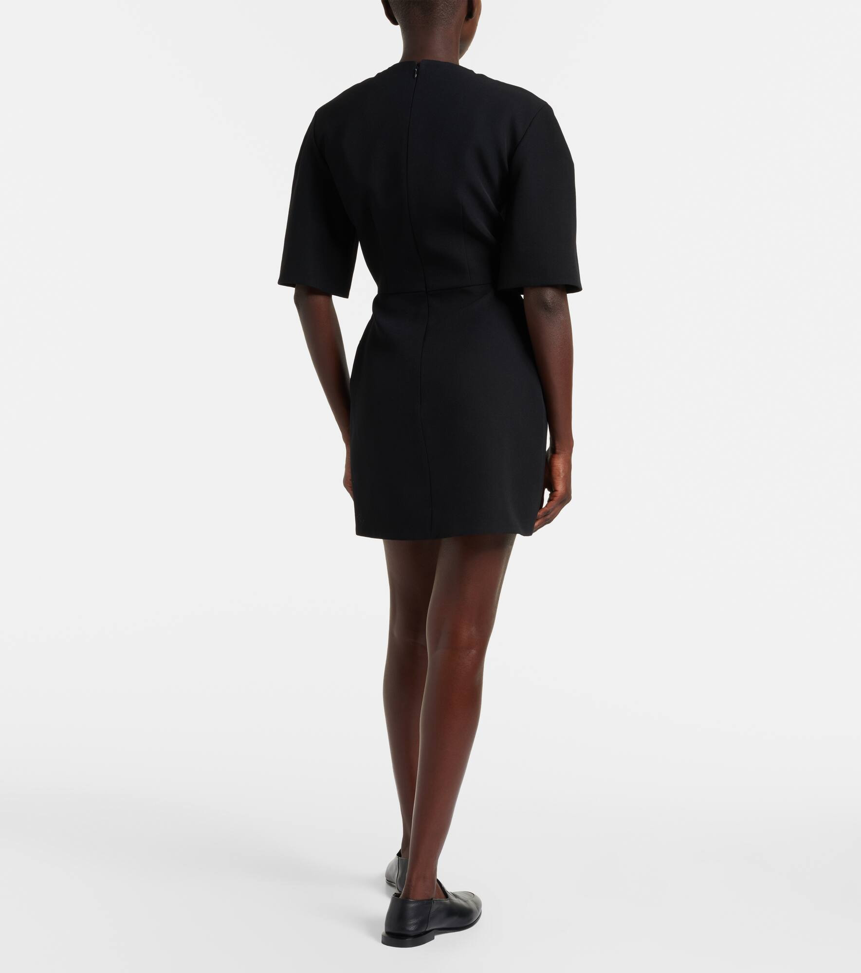 Wool grain de poudre minidress - 3