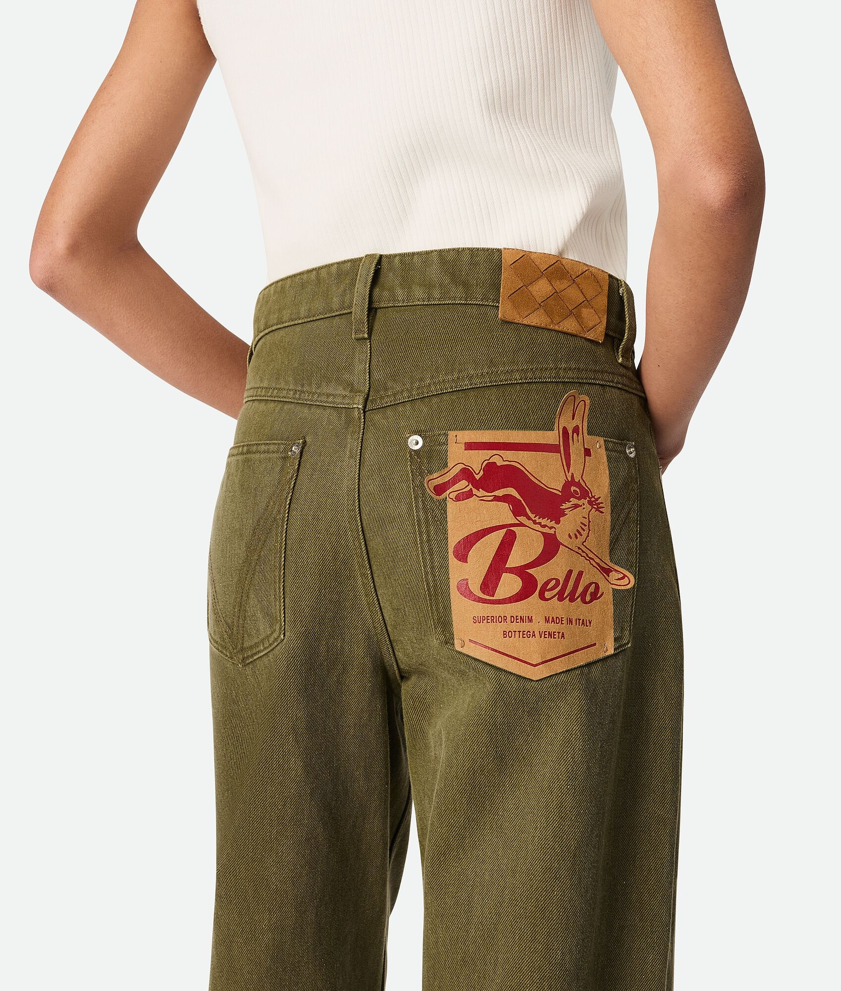 Bottega Veneta Colored Turned Up Jeans | REVERSIBLE