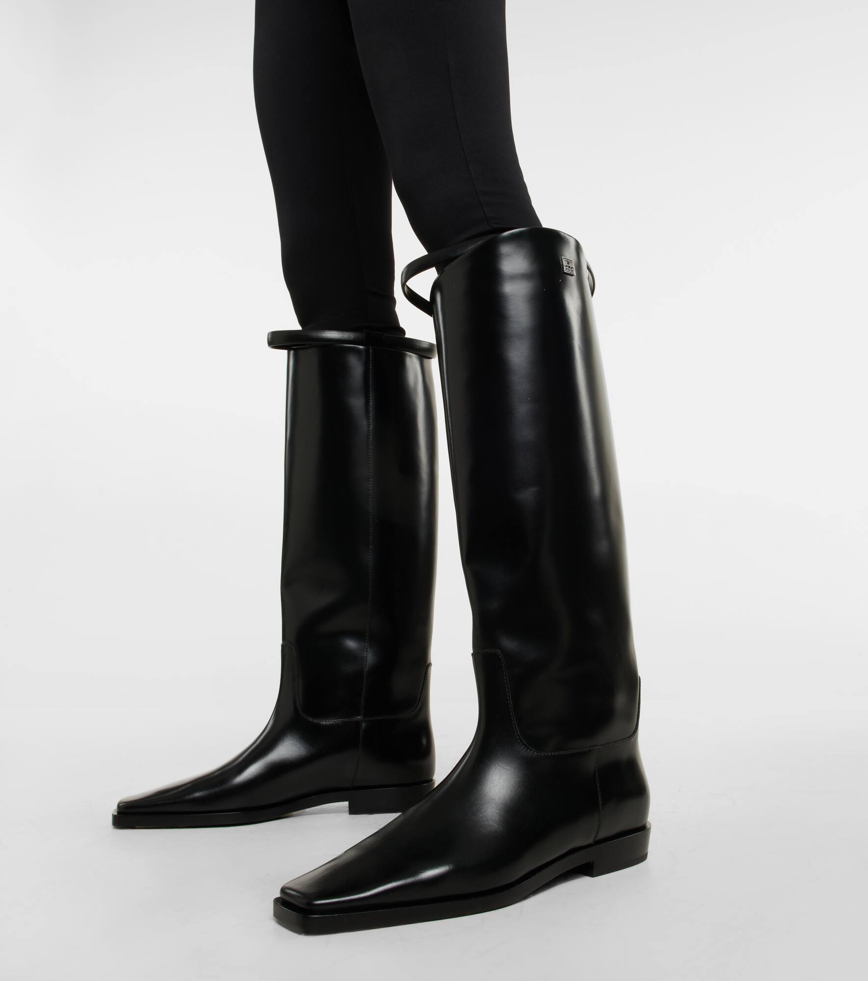 Leather knee-high boots - 4