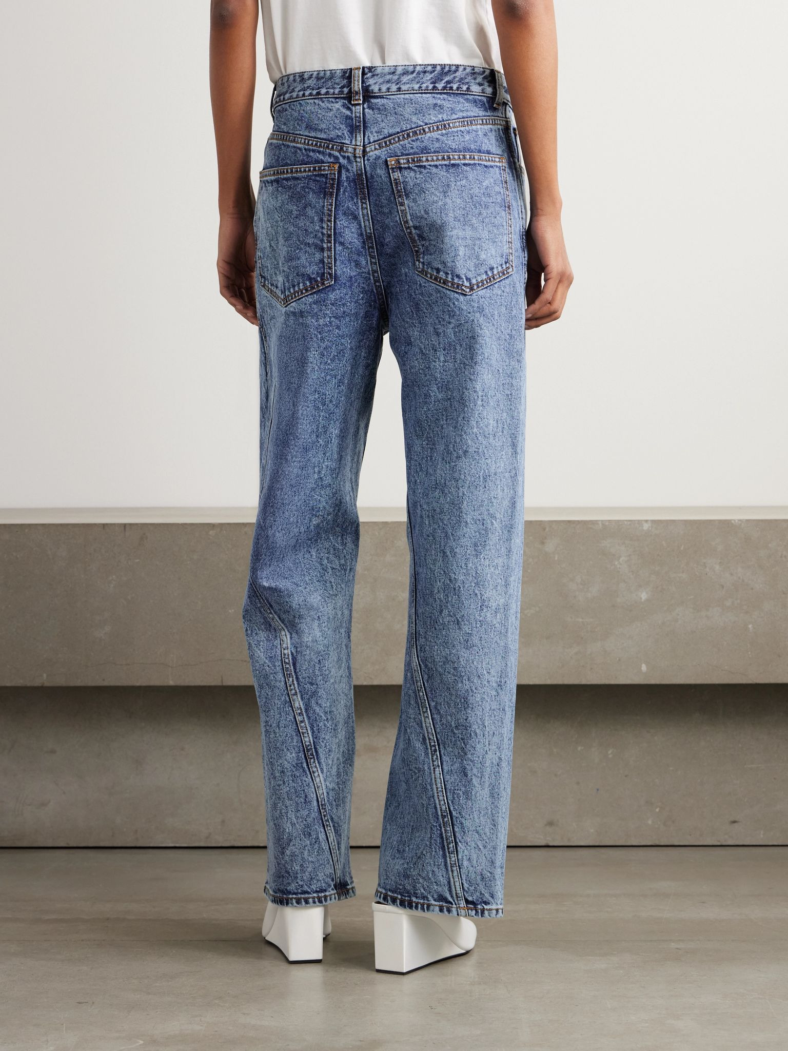 Paneled jeans Blue - 4