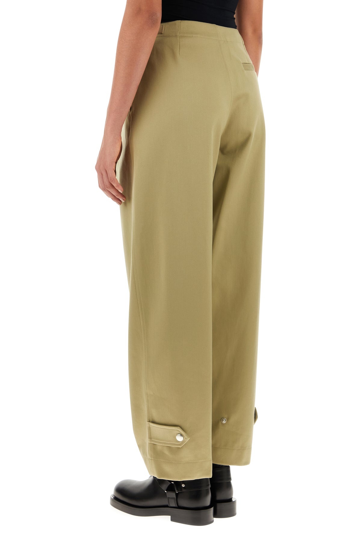 Military green cotton pant - 4