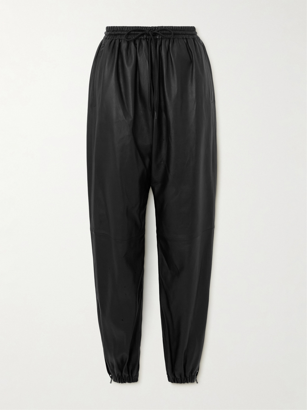 Leather Tapered Pants - 1