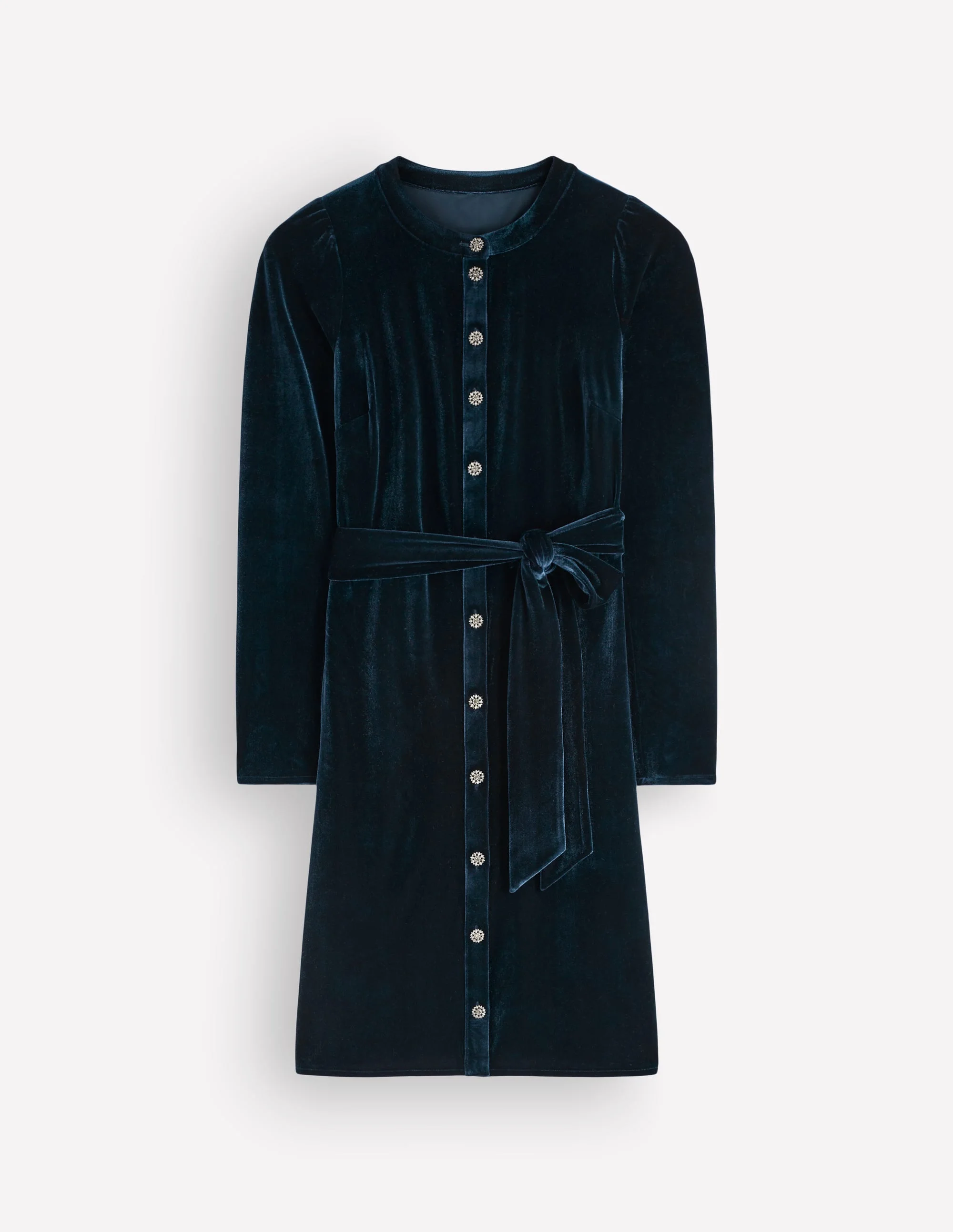 Honor Short Velvet Dress-Teal Ocean - 1