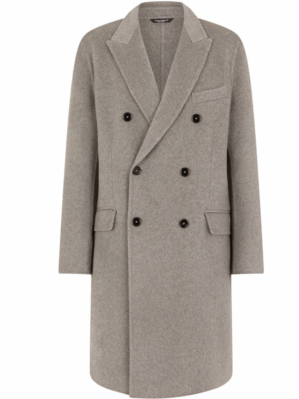 cashmere double-breasted coat - 1