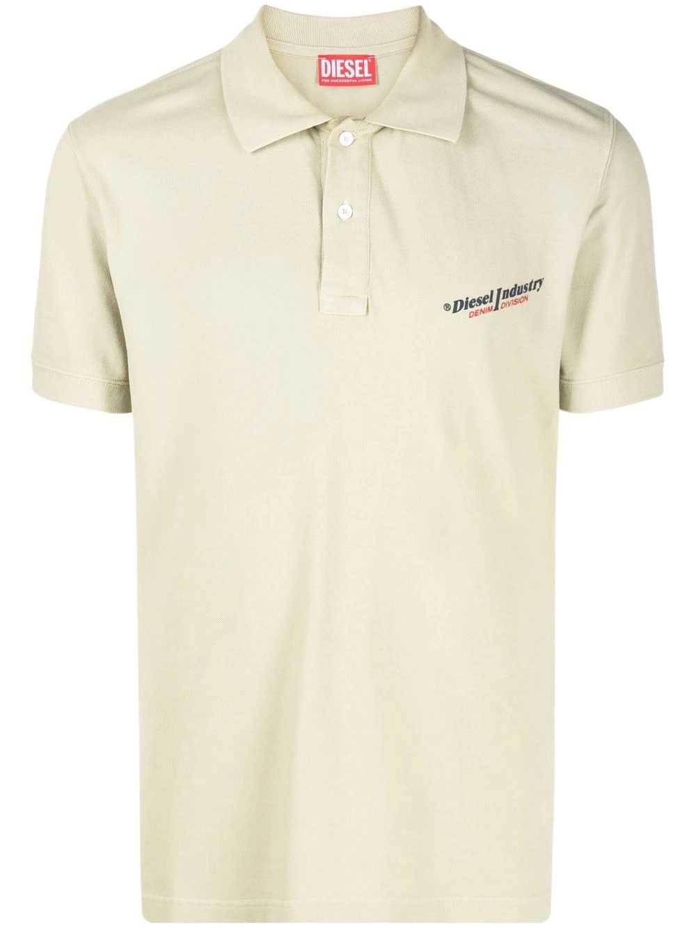 logo-print short-sleeved polo shirt - 1