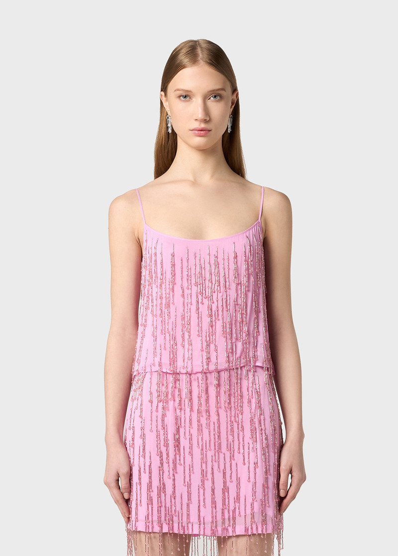GEORGETTE TOP WITH BEADED EMBROIDERY 3