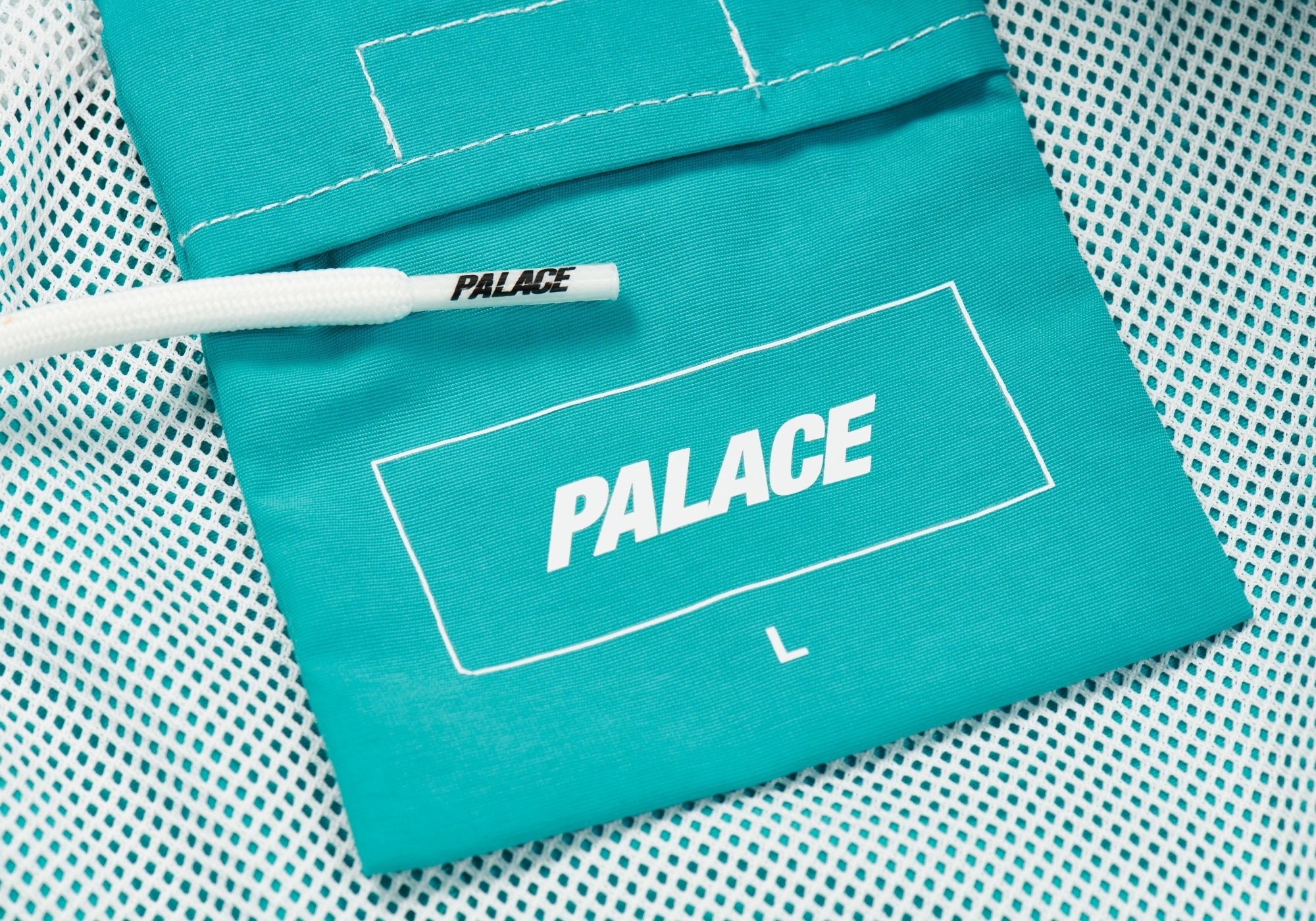 PALACE LONDON SWIM SHORTS TEAL - 5